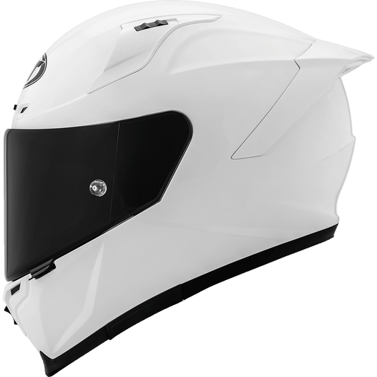 KYT Striker 2V Plain White Helmet - AH Helmets