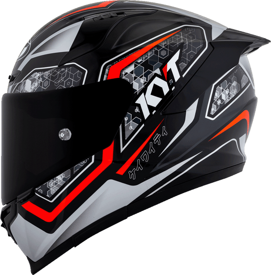 KYT Striker 2V #01 Gloss Black Red Helmet - AH Helmets