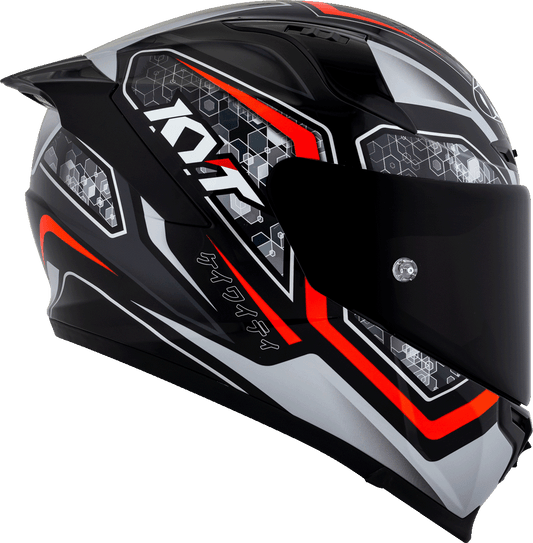 KYT Striker 2V #01 Gloss Black Red Helmet - AH Helmets