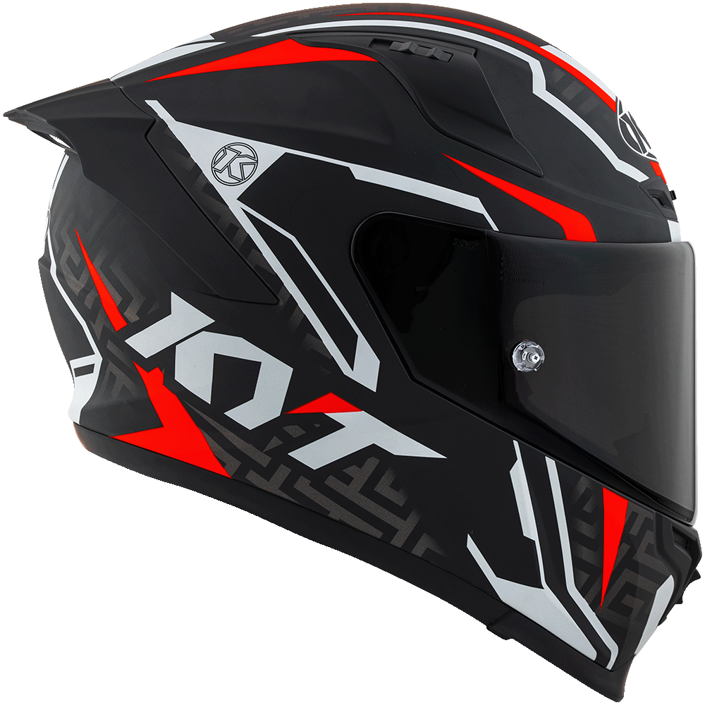 KYT Striker #02 Matt Black Red Helmet