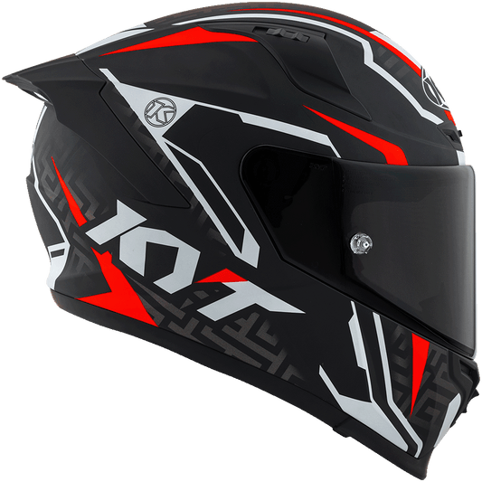 KYT Striker 2V #02 Matt Black Red Helmet - AH Helmets