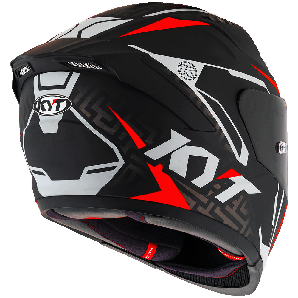 KYT Striker #02 Matt Black Red Helmet