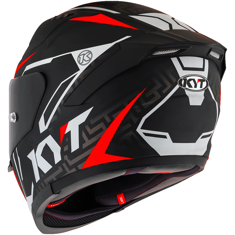 KYT Striker #02 Matt Black Red Helmet