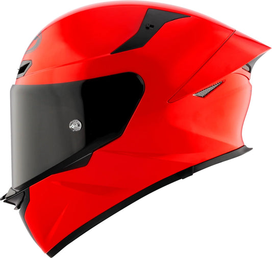KYT TT Revo Plain Gloss Gara Red Helmet - AH Helmets