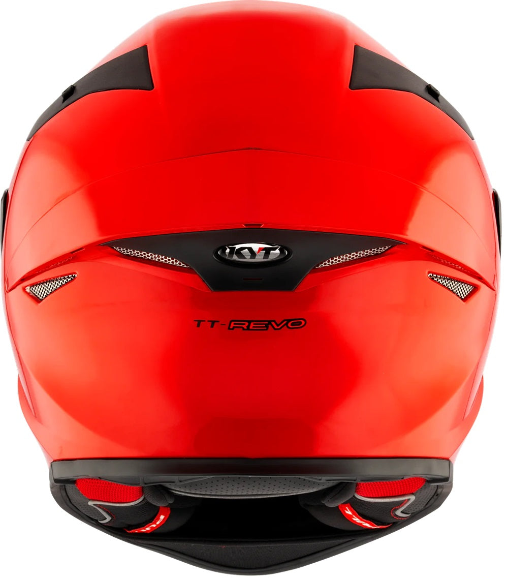 KYT TT Revo Plain Gloss Gara Red Helmet - AH Helmets