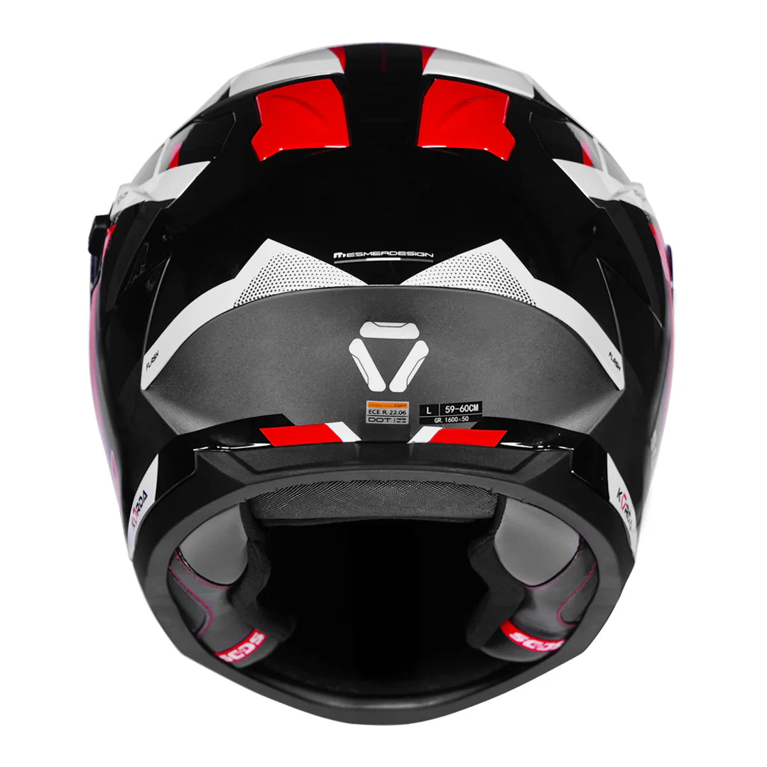 Korda Sonic GP Flash W/P Helmet - Gloss Red (White)