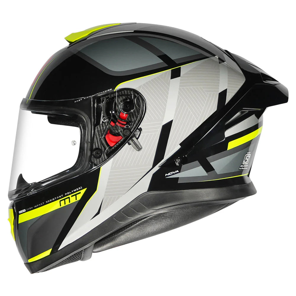 MT Thunder3 Pro Nova Gloss Yellow Helmet
