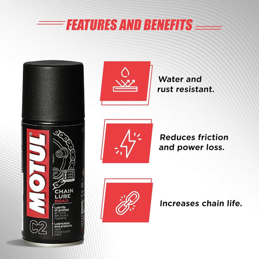 Motul C2 Chain Lube (400ml) - AH Helmets