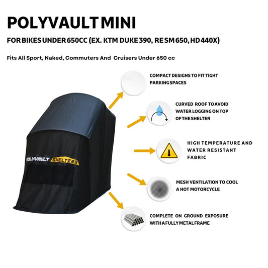 Polyvault Mini for bikes under 650cc - AH Helmets