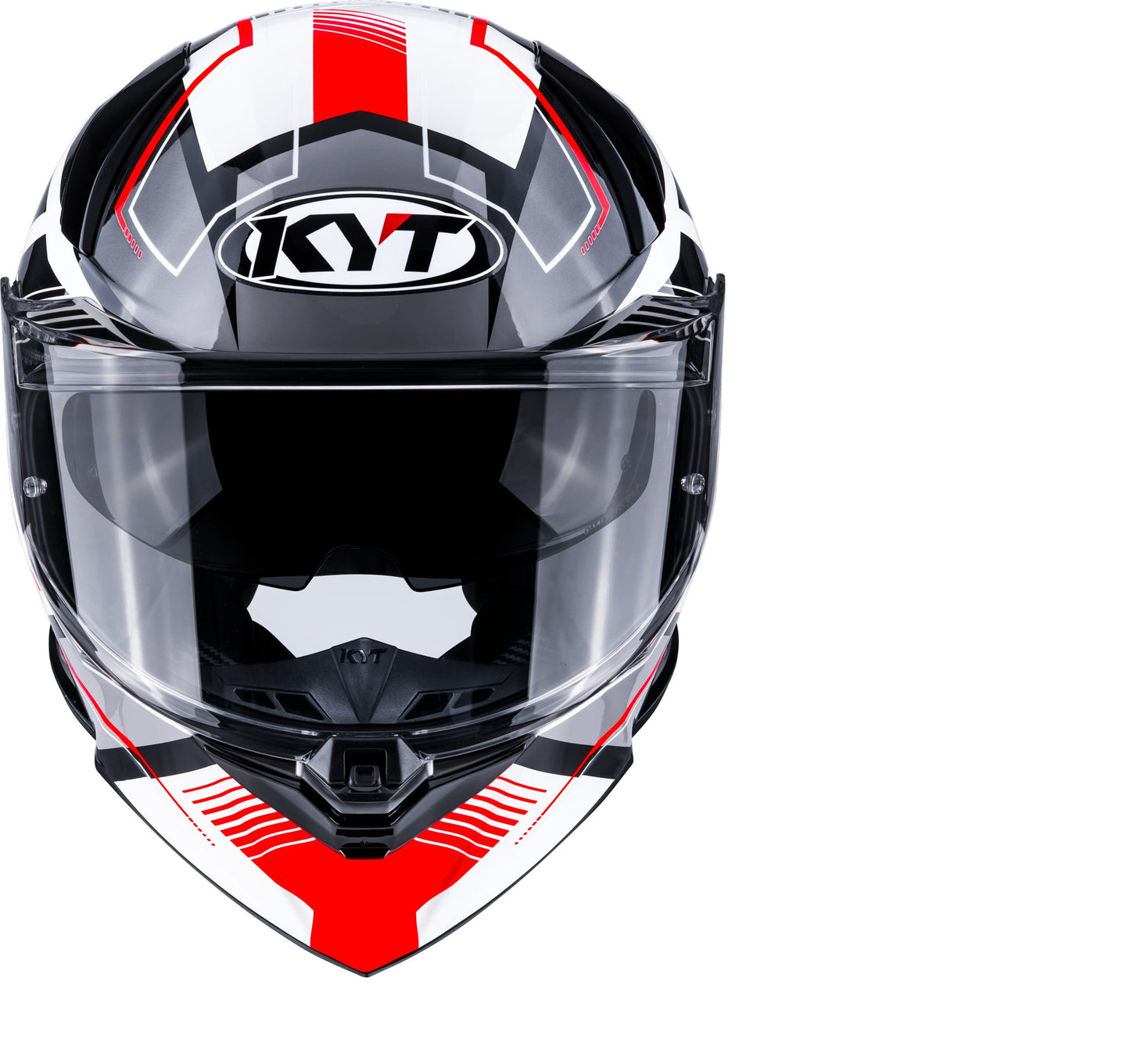 KYT R2R Pro Parsec White Red Helmet