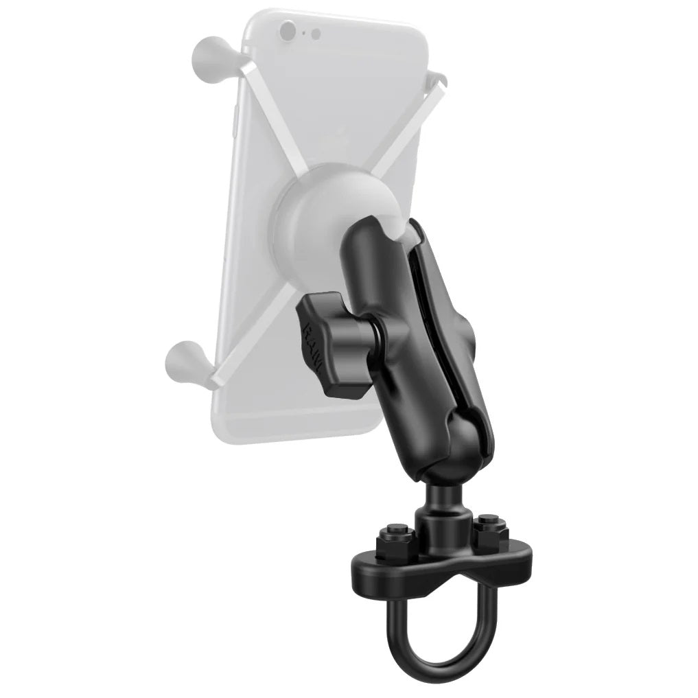RAM MOUNT RAM Rail Mount with Double Socket Arm (Base Only) RAM-B-149Z-QU1U