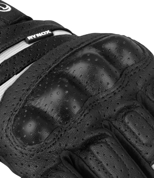 Rynox Air GT SP Black White Gloves - AH Helmets