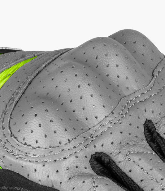 Rynox Air GT SP Grey Hi-Viz Green Gloves - AH Helmets