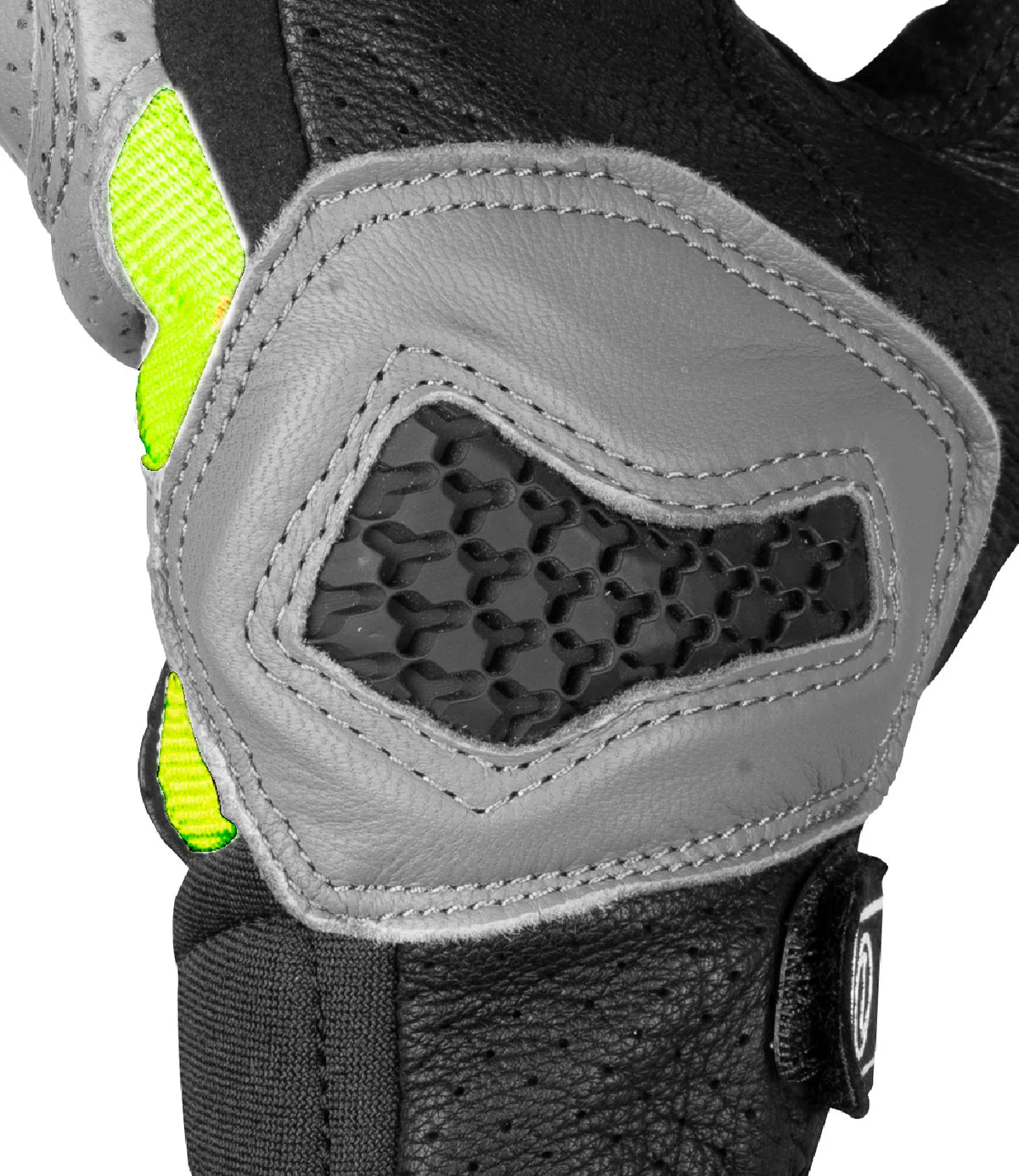 Rynox Air GT SP Grey Hi-Viz Green Gloves
