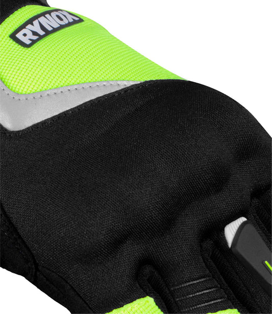 Rynox Helium GT Black-Flouro Gloves - AH Helmets