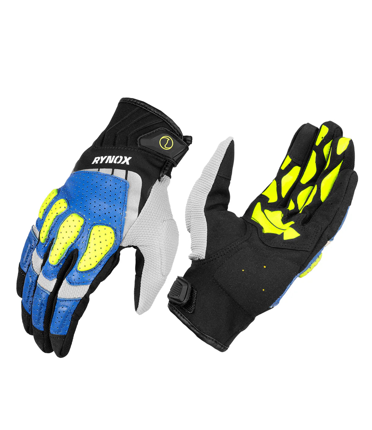 Rynox Ridge Pro Offroad Black Hiviz Gloves