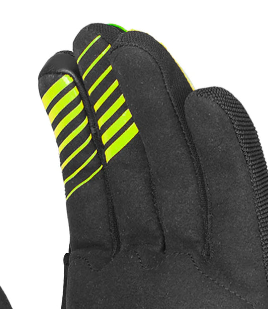 Rynox Helium GT 2 Black-Hi Viz Green Gloves - AH Helmets