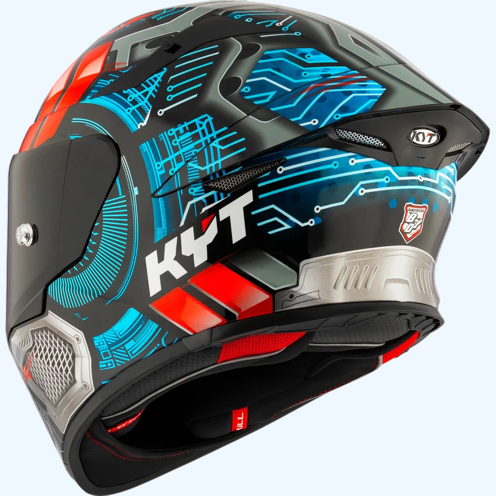 KYT TT Revo Gloss Synchrotron Helmet - AH Helmets