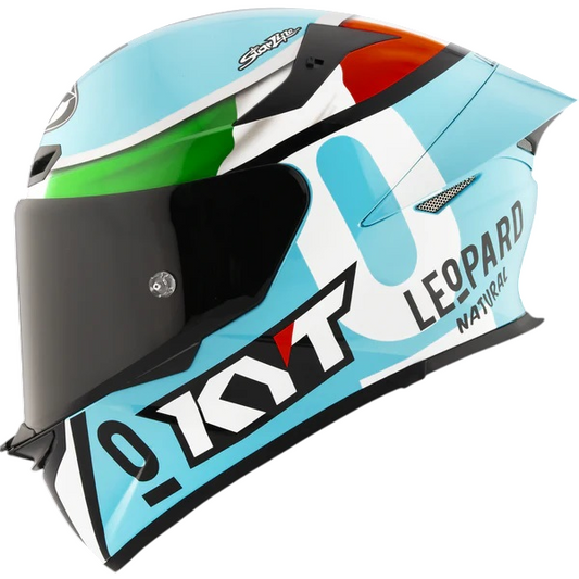 KYT TT Revo Leopard Replica Tricolor Helmet - AH Helmets