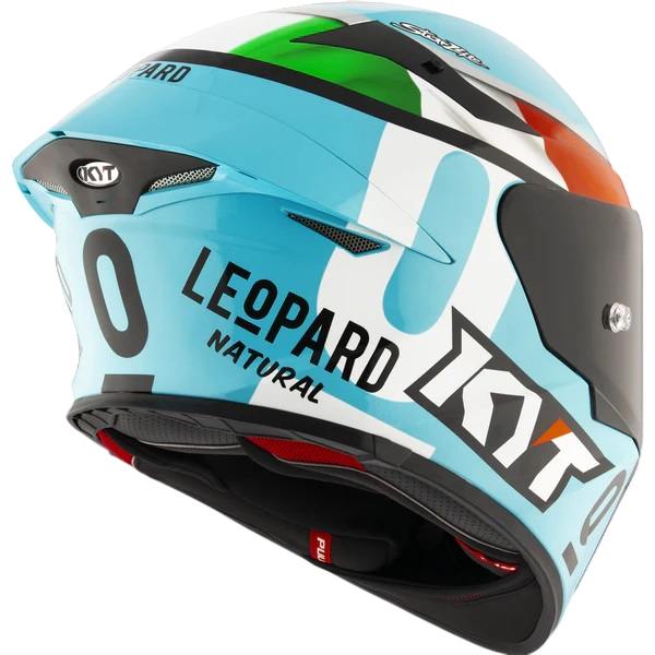 KYT TT Revo Leopard Replica Tricolor Helmet - AH Helmets