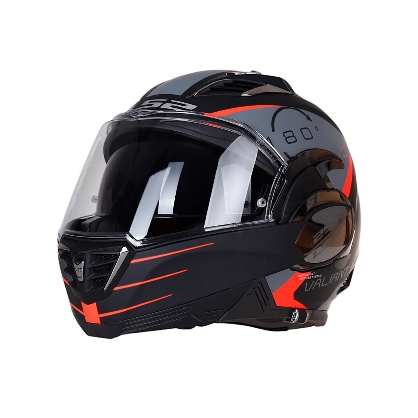LS2 FF900 Valiant II Codex Matt Black Titanium Helmet