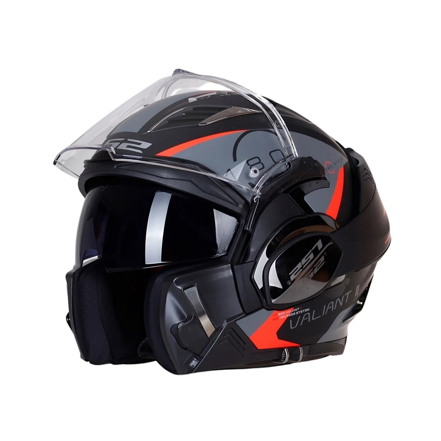 LS2 FF900 Valiant II Codex Matt Black Titanium Helmet