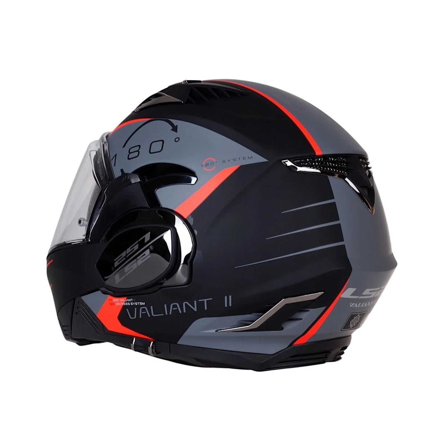 LS2 FF900 Valiant II Codex Matt Black Titanium Helmet