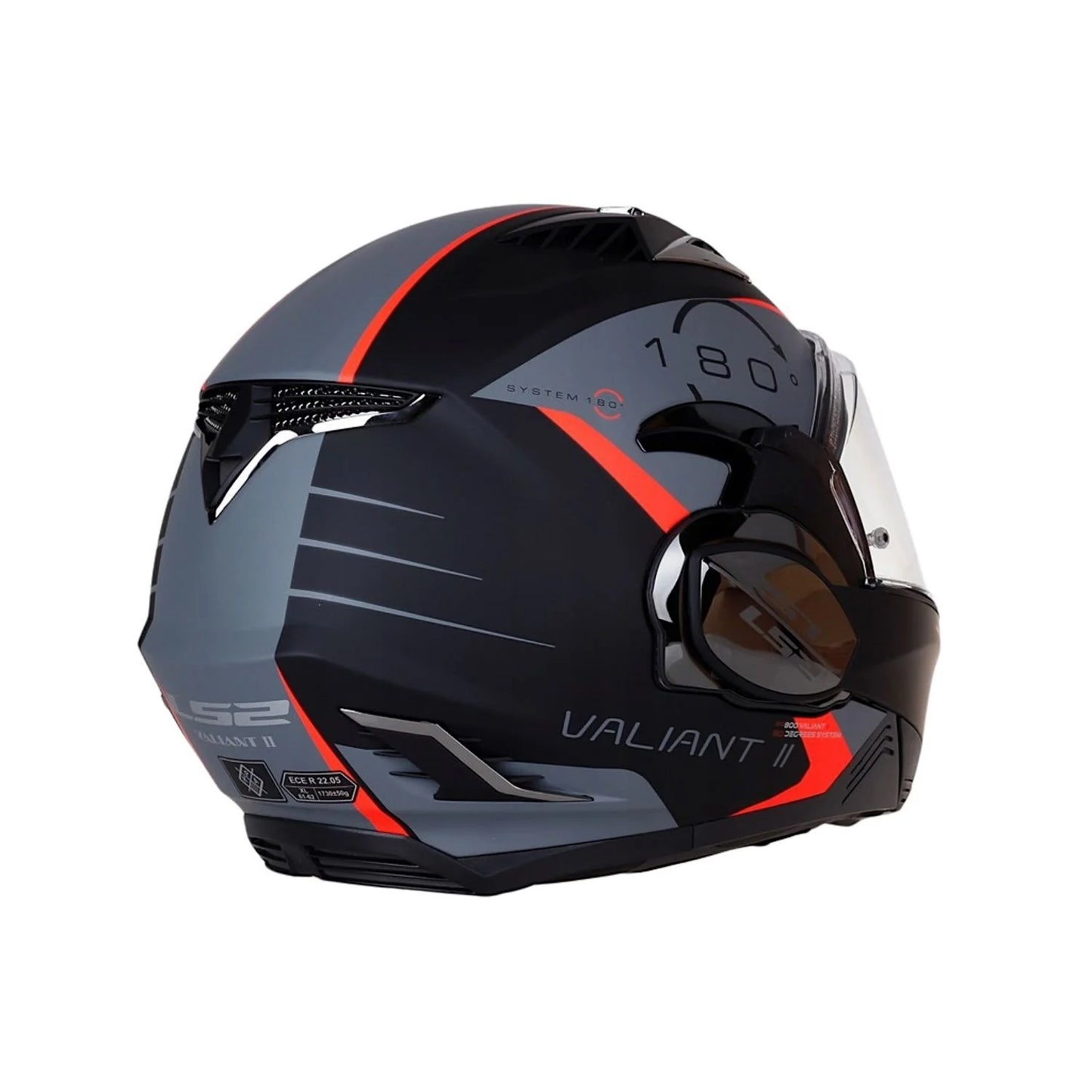 LS2 FF900 Valiant II Codex Matt Black Titanium Helmet