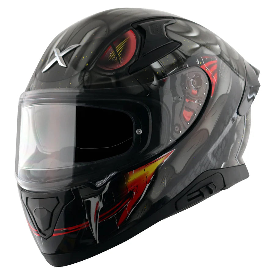Apex Venomous D/V Gloss Grey Helmet
