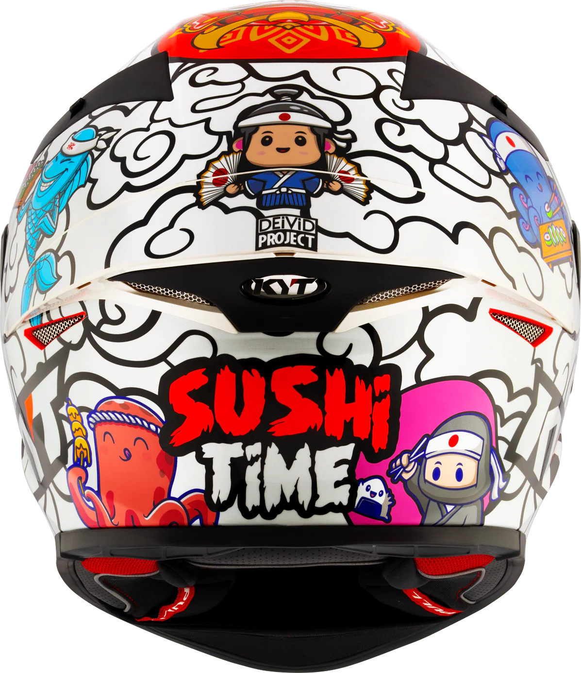 KYT TT Revo Sushi Time Gloss Helmet