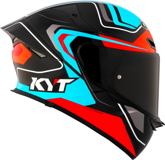 KYT TT Revo Overtech Black Fuxia Gloss Helmet
