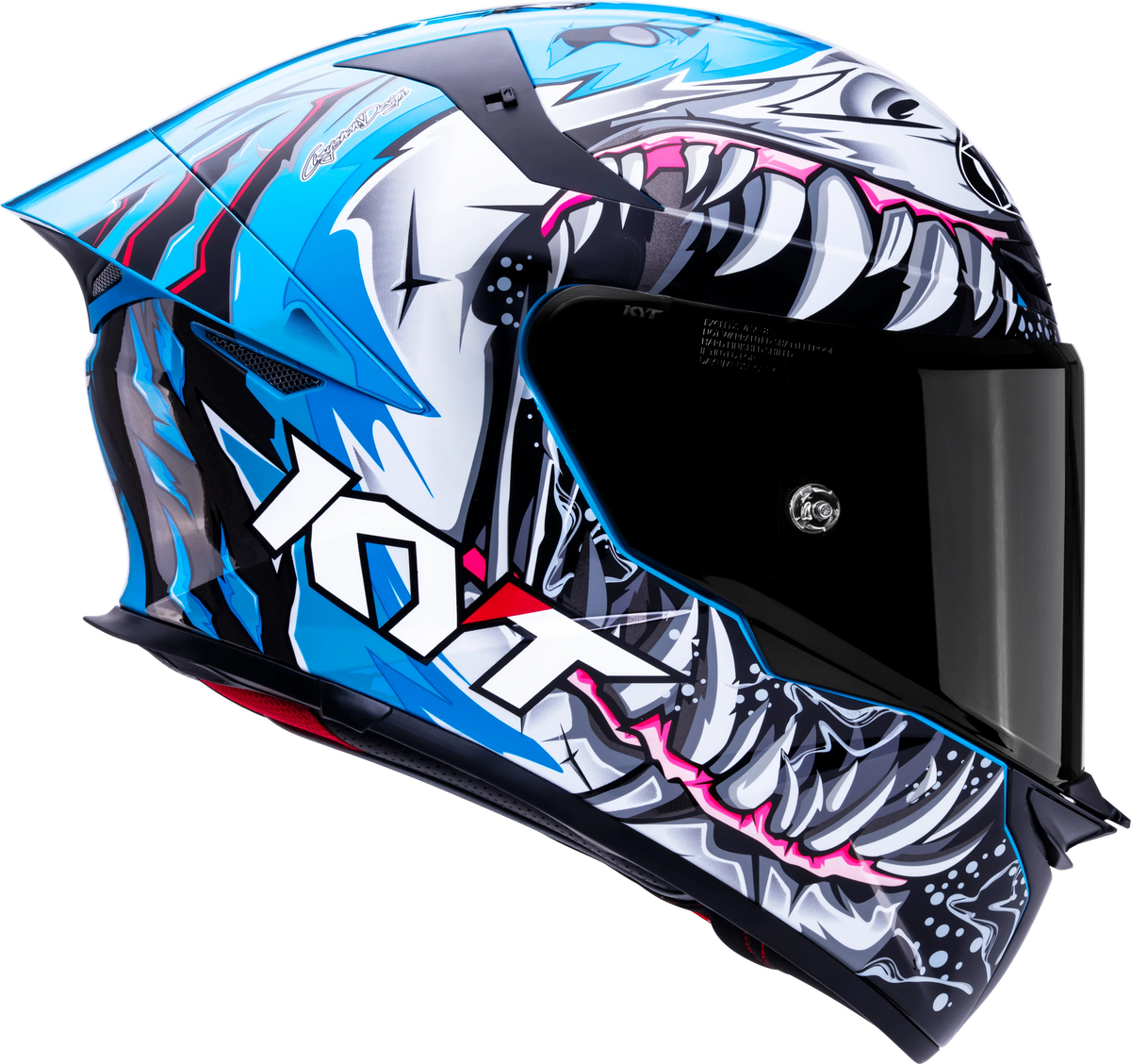 KYT TT Revo Megalodon Gloss Helmet