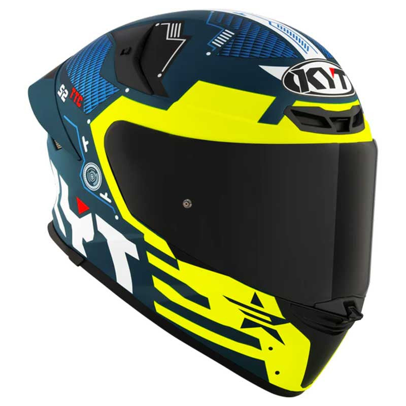 KYT TT Revo Fuselage Matt Yellow Helmet - AH Helmets