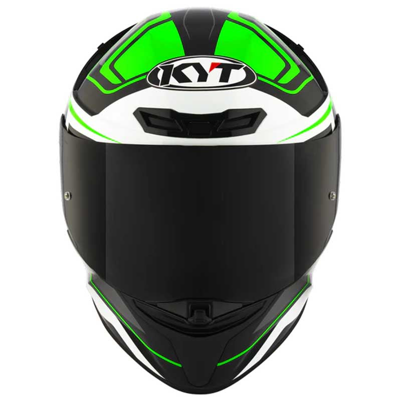 KYT TT Revo Overtech Black Green Gloss Helmet - AH Helmets