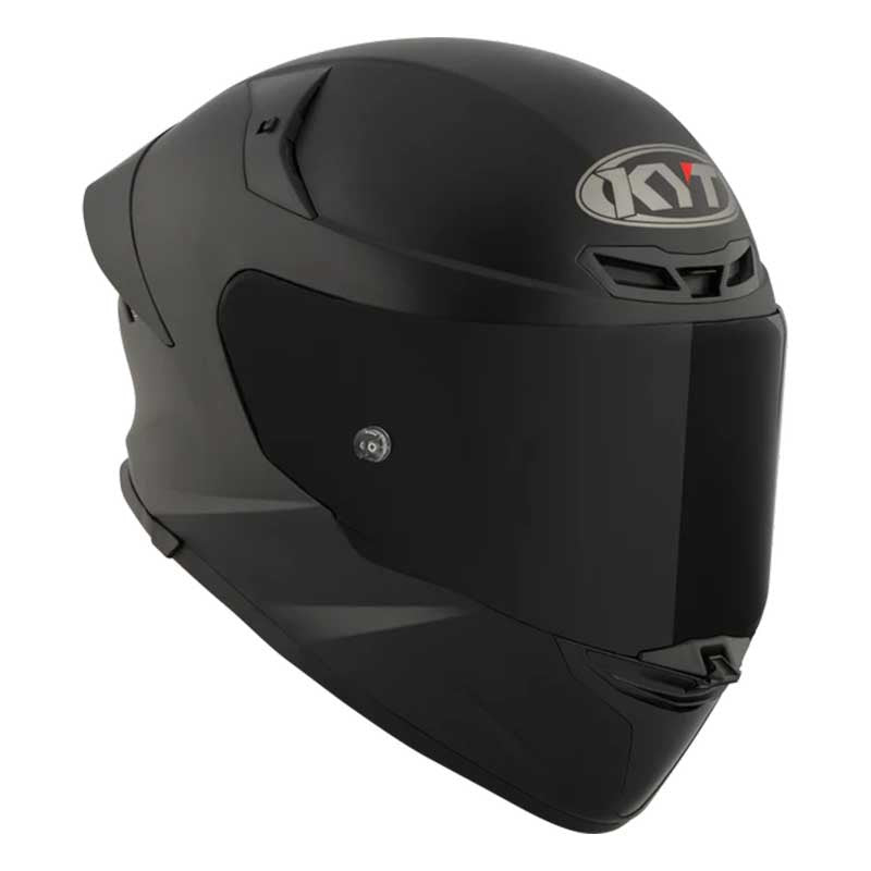 KYT TT Revo Plain Black Matt Helmet - AH Helmets