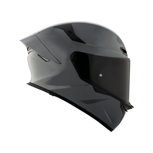 KYT TT Revo Plain GRL Grey Matt Helmet - AH Helmets