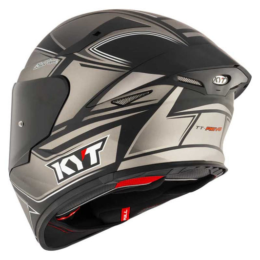 KYT TT Revo Tourist Cool Matt Grey Helmet - AH Helmets
