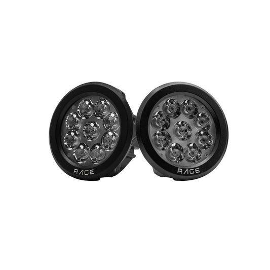 Mad Dog Rage Fog Lamps 80 WATTS- IP67 WP - AH Helmets