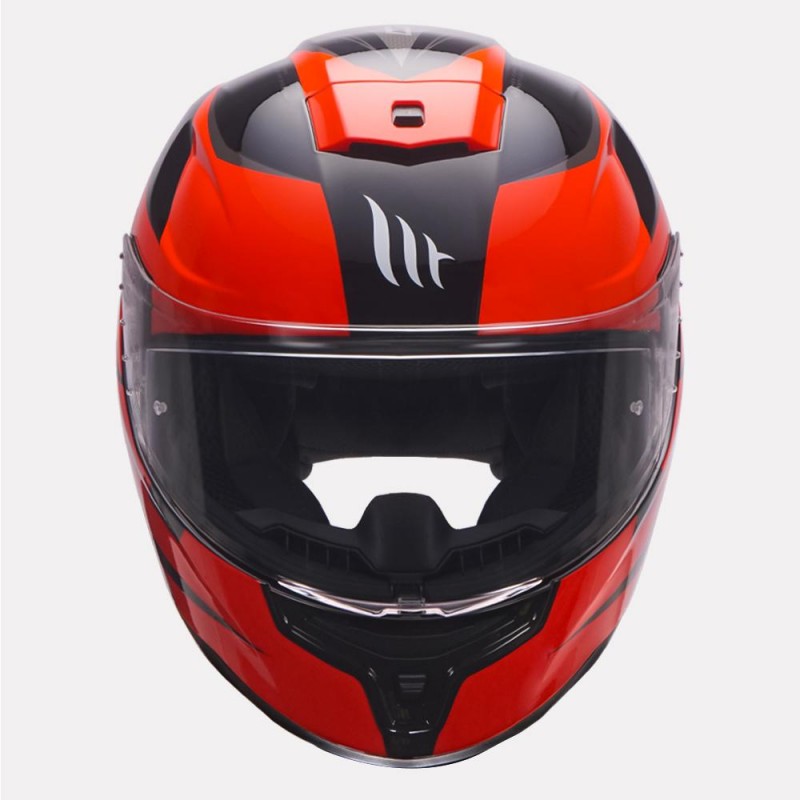 MT Hummer Stark Gloss Grey Red Helmet - AH Helmets