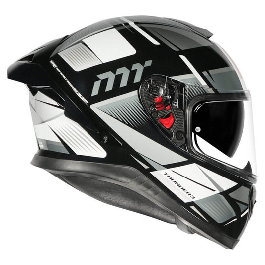 MT Thunder3 Pro Synthex Gloss Grey Helmet - AH Helmets
