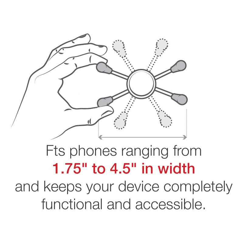 RAM® X-Grip® Large Phone Mount with Motorcycle Fork Stem Base RAM-B-176-A-UN10U