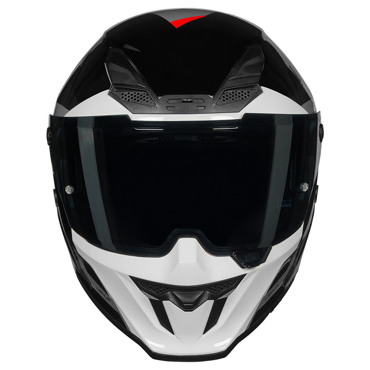 KORDA ICON LEMUR B GLOSS RED HELMET (Dual visor)