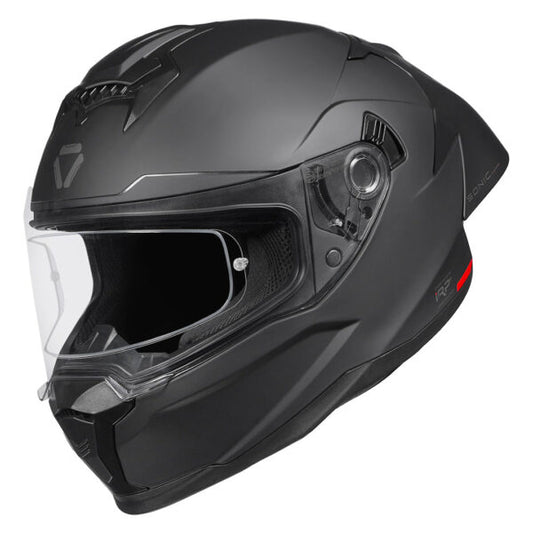 KORDA SONIC GP SOLID MATT BLACK W/P HELMET (Dual visor)