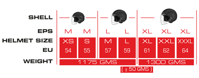 SMK LAMINAR HALF HELMETS (STARZ GRAPHIC)