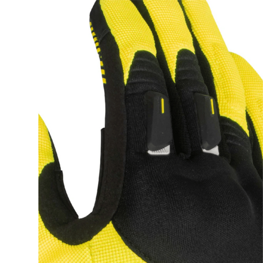 Rynox Helium GT Black Yellow Gloves - AH Helmets