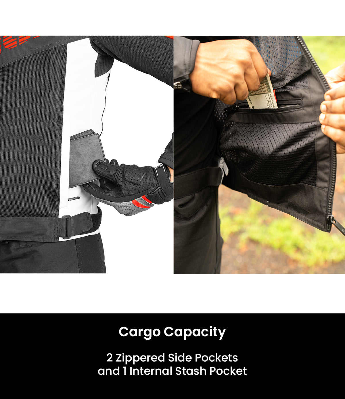 Rynox Delta Gt Jacket (Sports fit)-BLACK RED