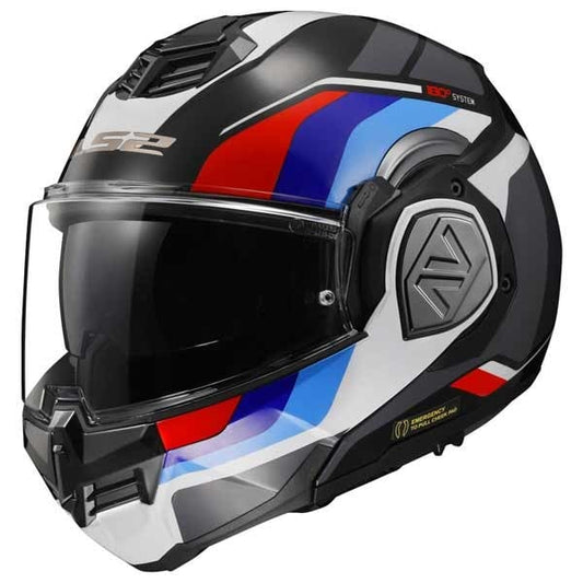 LS2 FF906 ADVANT SPORTS GLOSS BLACK BLUE RED HELMET- 06