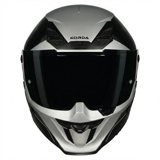 KORDA ICON NYX MATT BLACK GREY HELMET (Dual visor)