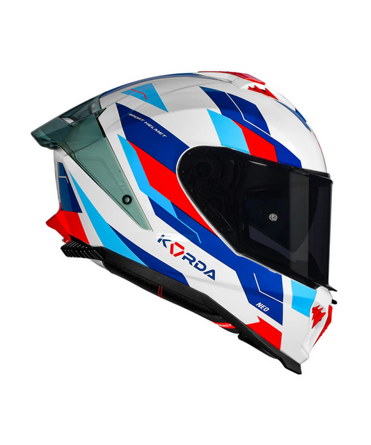 KORDA NEO Titan Gloss Blue WP HELMETS - AH Helmets