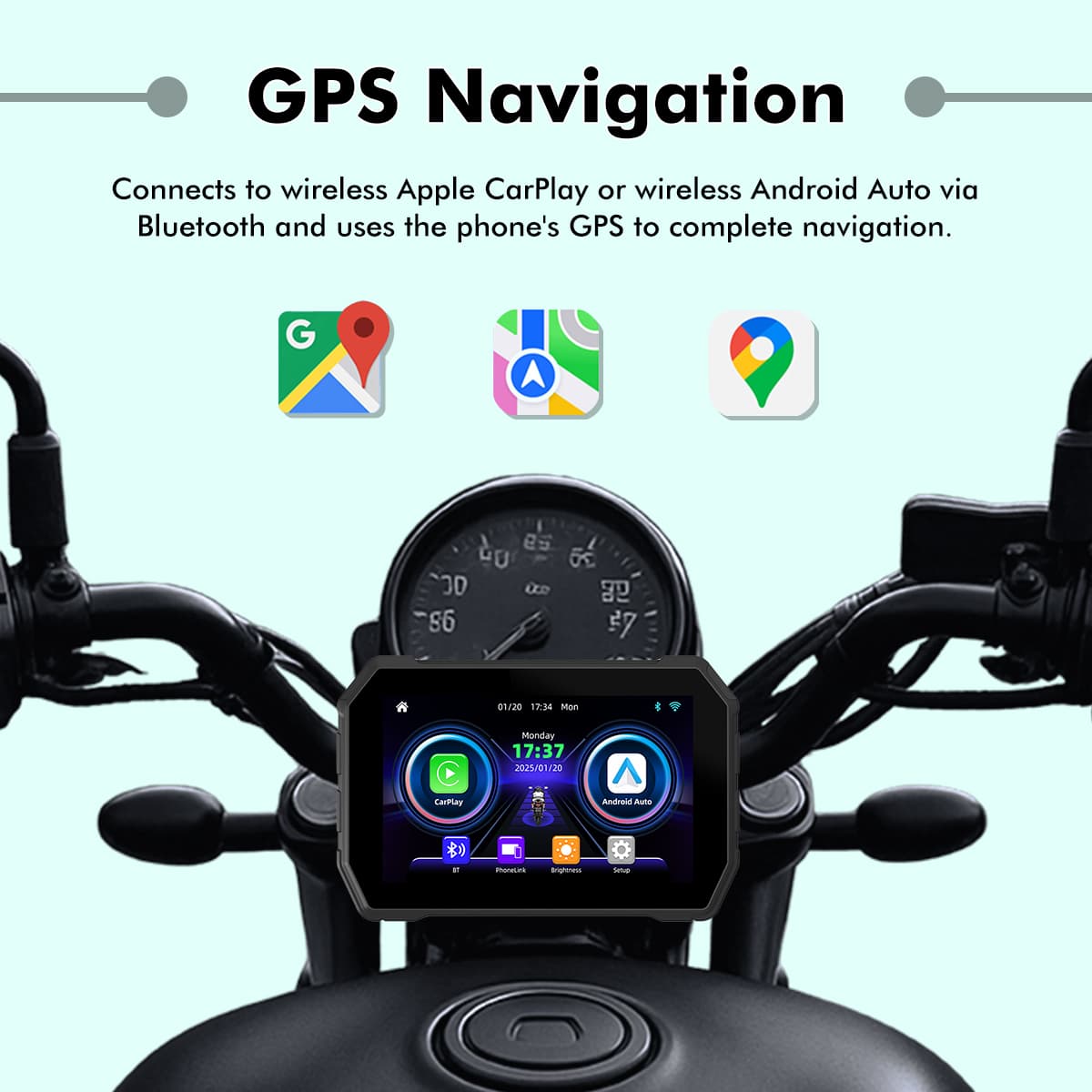 SIMTAC MOTORCYCLE 5″ Navigation SYSTEM – M4